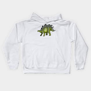 Stegosaurus dinosaur Kids Hoodie